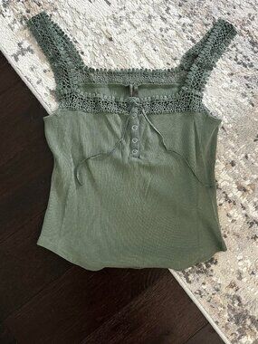 Green Anthropologie Tank